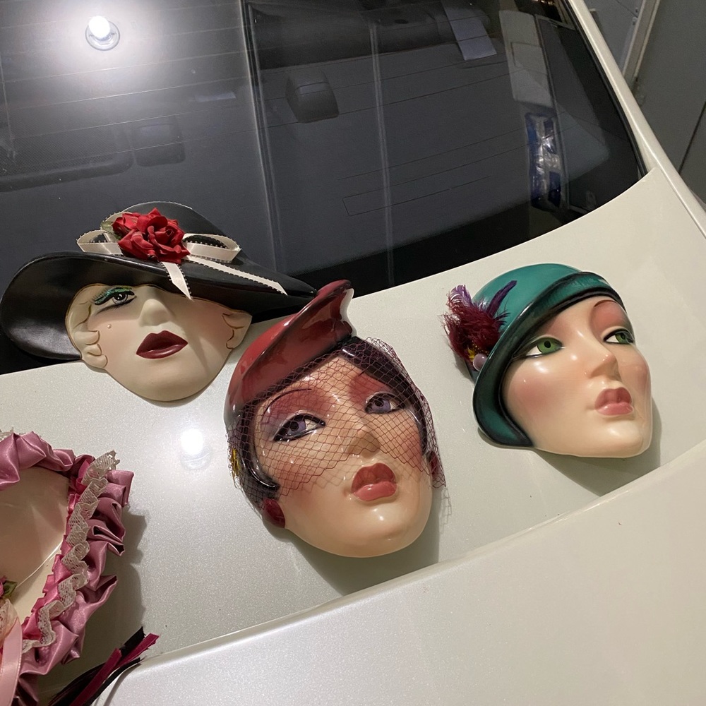 Ceramic hand painted collection MASK. - Picture 2 of 9